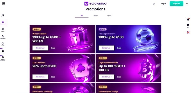 SG Casino arnaque ou fiable ? – Bonus de bienvenue SG Casino : les conditions réelles